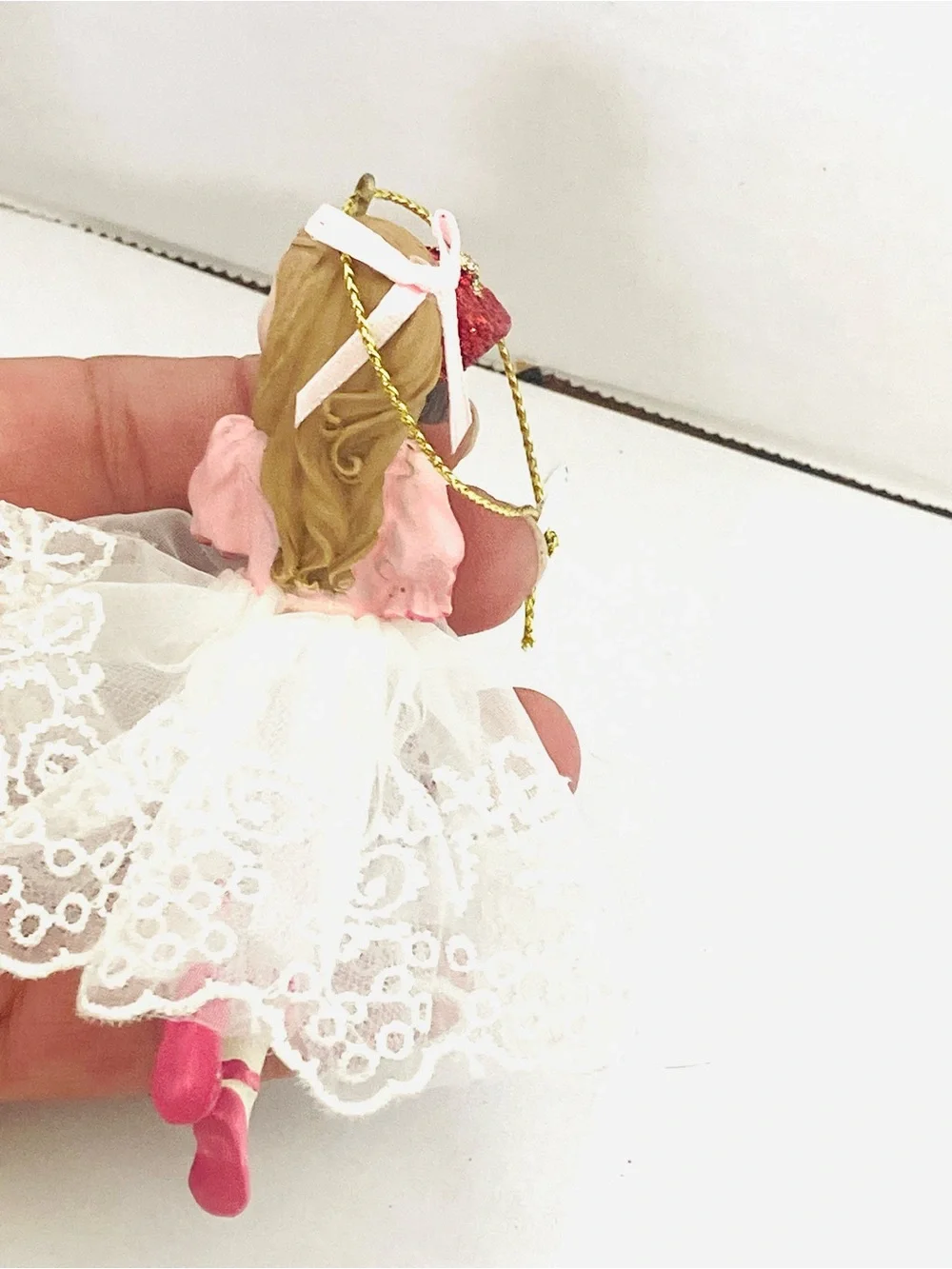 Kurt Adler 5in Resin Clara Girl Nutcracker Suite Christmas Ornament C8419